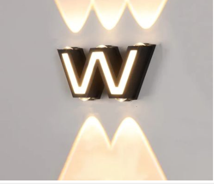 12W 5 LED W Shaped Wall Lamp