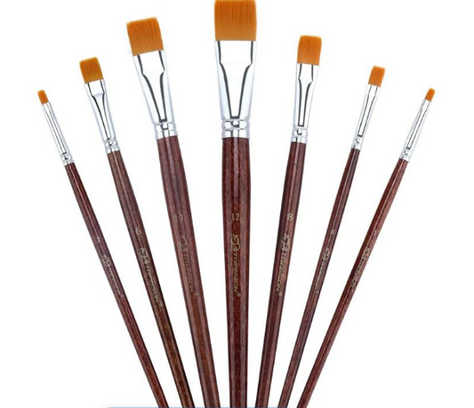 7Piece Artist Paint Brush Set GF-17A