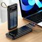 Solar Powered Power Bank 20000Mah With LED Light