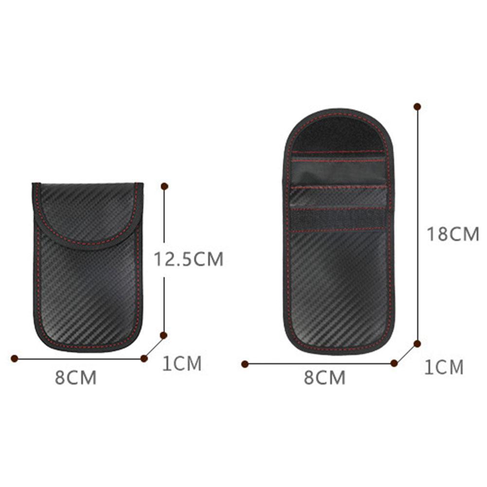 Carbon fiber pattern RFID signal shielding key case