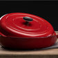 Enamelled Cast Iron Cookware Set Red - 8ps