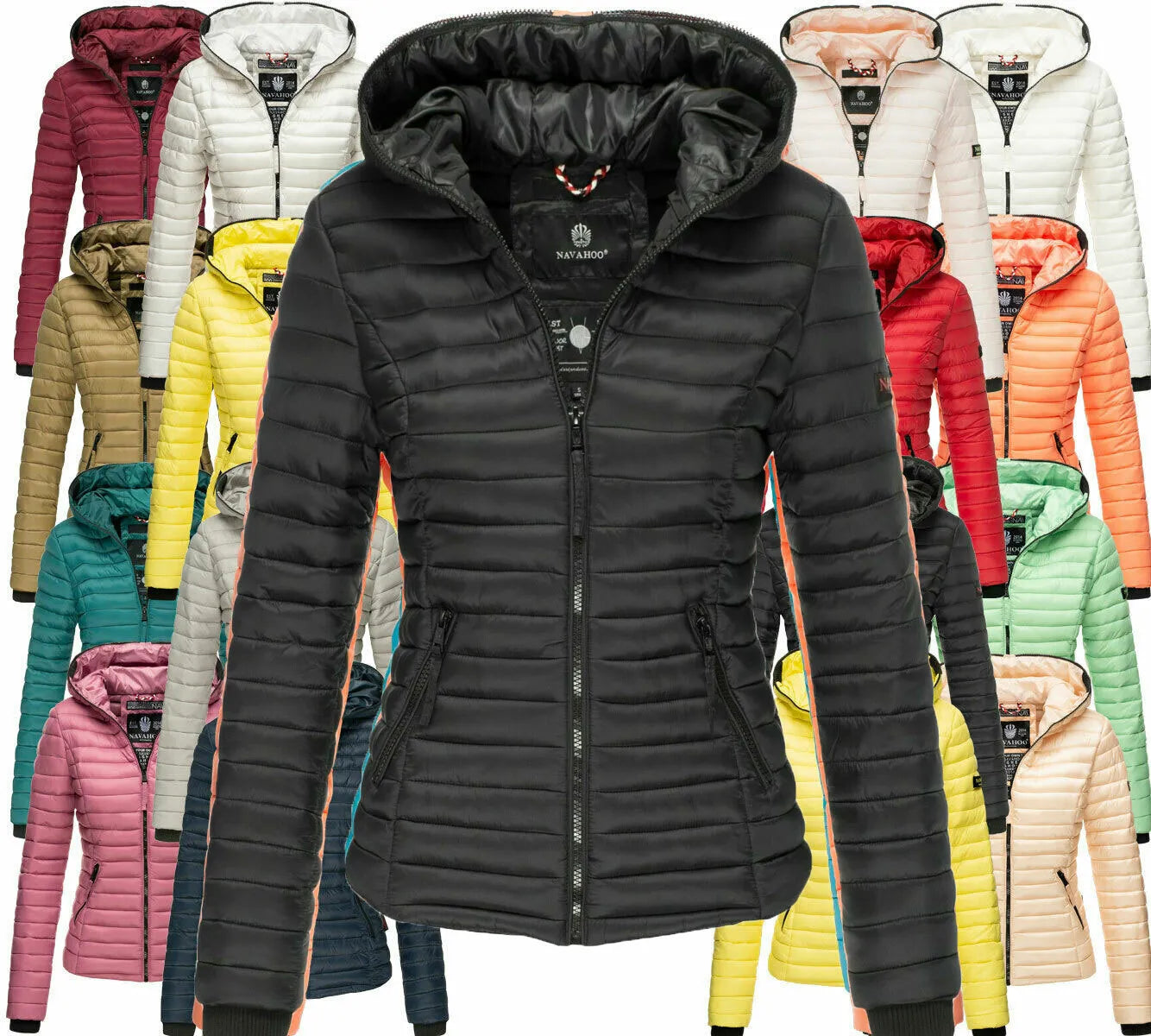 Ladies Trendy Slim Fit Puffer Jackets