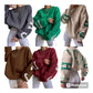 Women's Long Sleeve Baggy Sweatshirt Ladies Fleece Pullover Jumper Top Oversized