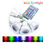 RGB LED Downlight With Remote 5W - GU10 or E27 Options