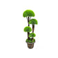 Artificial Ball Tree, 90cm Artificial Plant, Indoor/Outdoor Trees with Golden Cement Pot, Fake Greenery Plants Decorative Trees for Office Home Front Door