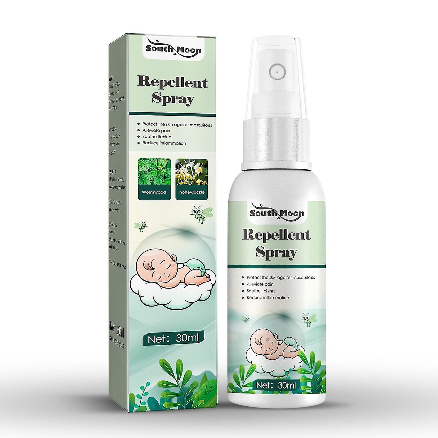 30ml Natural Wormwood Mosquito Repellent Spray For Children Kids Adults