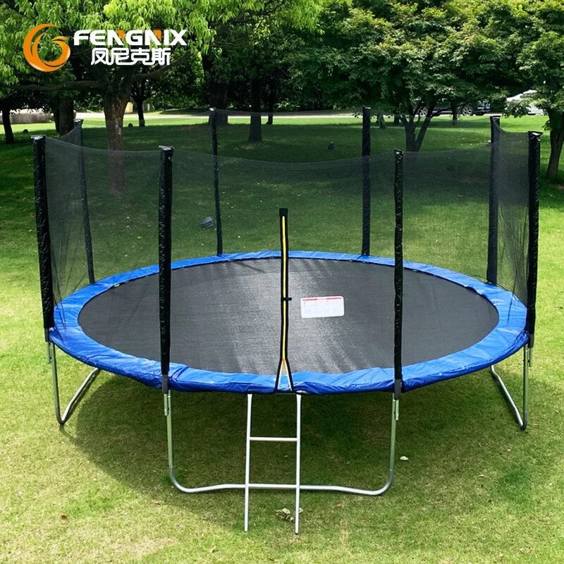 Round Outdoor Trampoline for Kids, Trampoline for Kids, Gymnastic, Fitness, Park, Large, Professional 2.44M