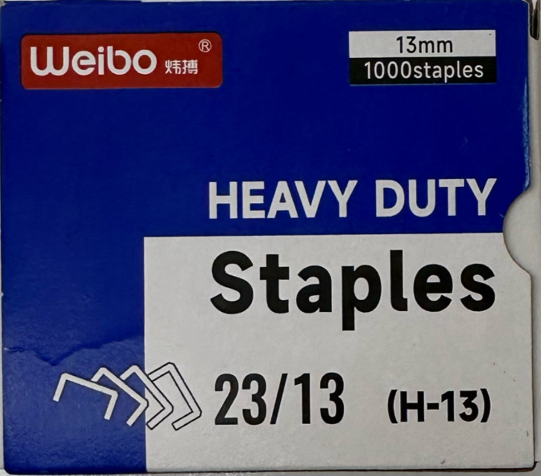 Heavy Duty Staples 13mm - Box 1000