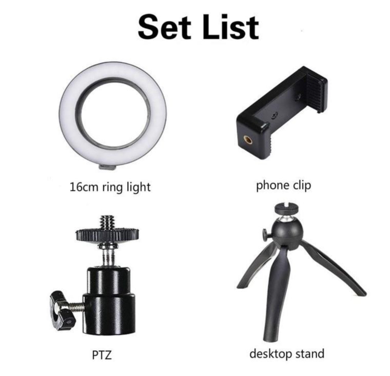 Tripod Fill Lights 6inch 360 Free Rotation,Stabilisation & Anti-Shake