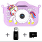 Unicorn Kids Camera, Christmas Birthday Gifts for Girls Boys, 1080P HD Selfie Digital Video Camera for Toddlers, Cute Portable. Various Colours