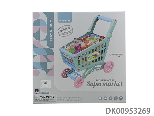 Shopping Cart Play Set 43 pcs