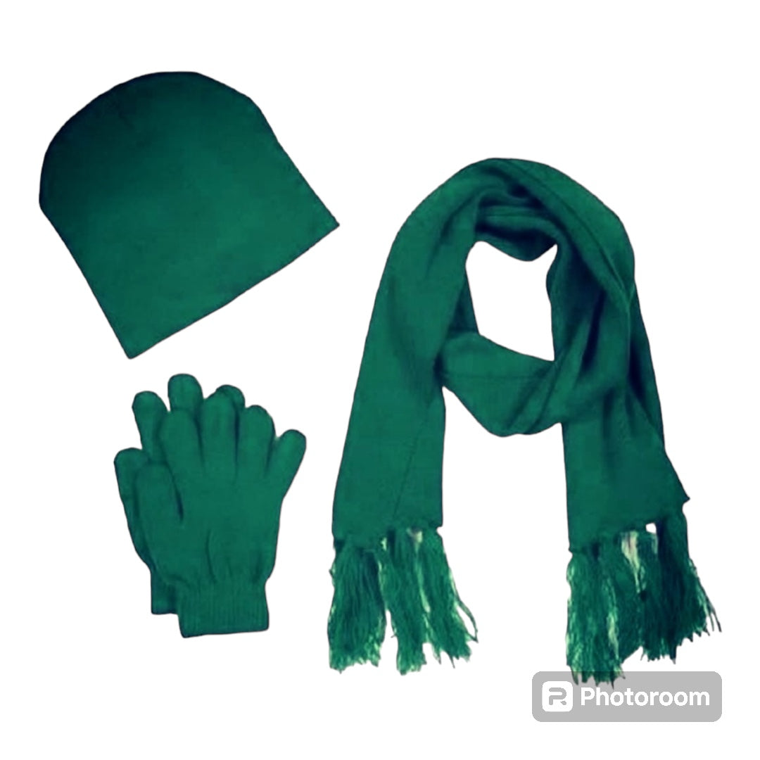 Kids Winter Scarf,Glove & Hat Set