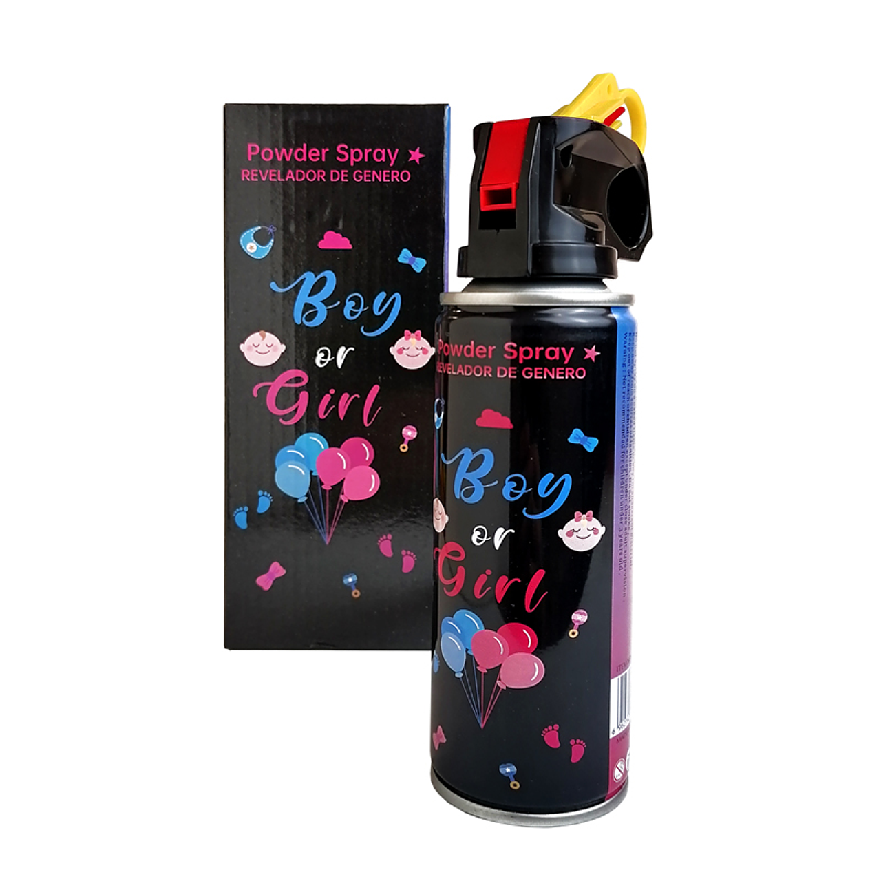 Fire Extinguisher Spray Fired Gender Reveal - Pink & Blue