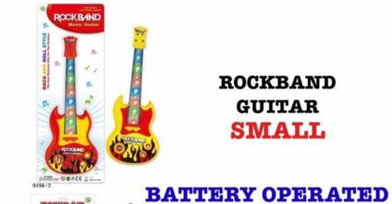 Toy Musical String Guitar Battery Operated - 40cm