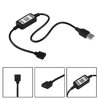 Smart 5V USB Bluetooth Controller 4pin RGB LED Strip Light 4 Pin Connector Phone APP Contrl Tape TV Backlight Decor