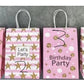 Happy Birthday Gift Bags With Handles Cookie Candy DIY Gift Packages