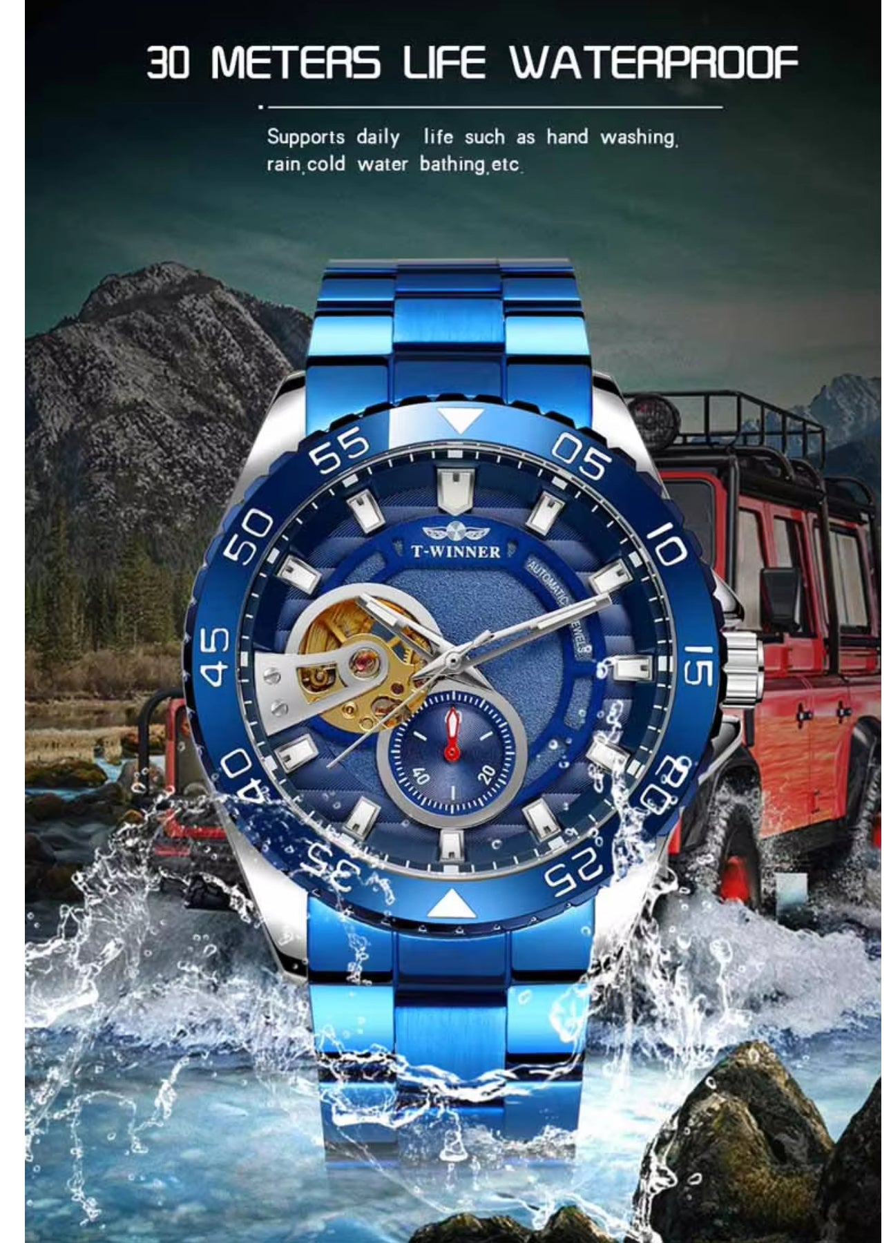 WINNER Men’s Fashion and Leisure Hollow Mechanical Movement Automatic Mechanical Watch — Various Models PreOrder Sales Now Available!