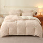 Winter Comforter Set Butterfly Geometric Pattern Queen Size