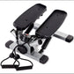 Mini-Stepper Swing Stepper Twist Stepper Mini Step Machine with Resistance Bands Home Mute Stair Fitness Machine