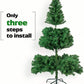 Christmas Tree Artificial Hinged Xmas Tree fire-Resistant and Non-allergenic Christmas Ornament with 850 Branch Tips Foldable Metal Stand Holiday Decoration Tree for Home Office Party Height 1.8M