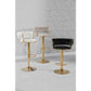 Velvet Swivel Bar Stool