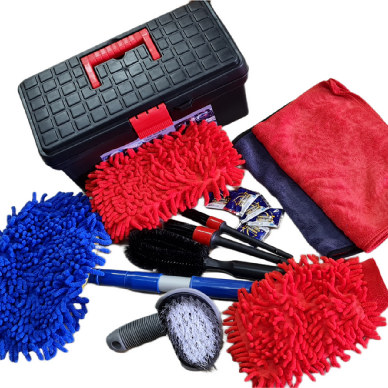 Car Wash Kit - Car Wash Mop Car Wash Cleaning Tools Kit with Car Wash Brush with Long Handle,Microfiber Towels Car Interior Detailing Kit