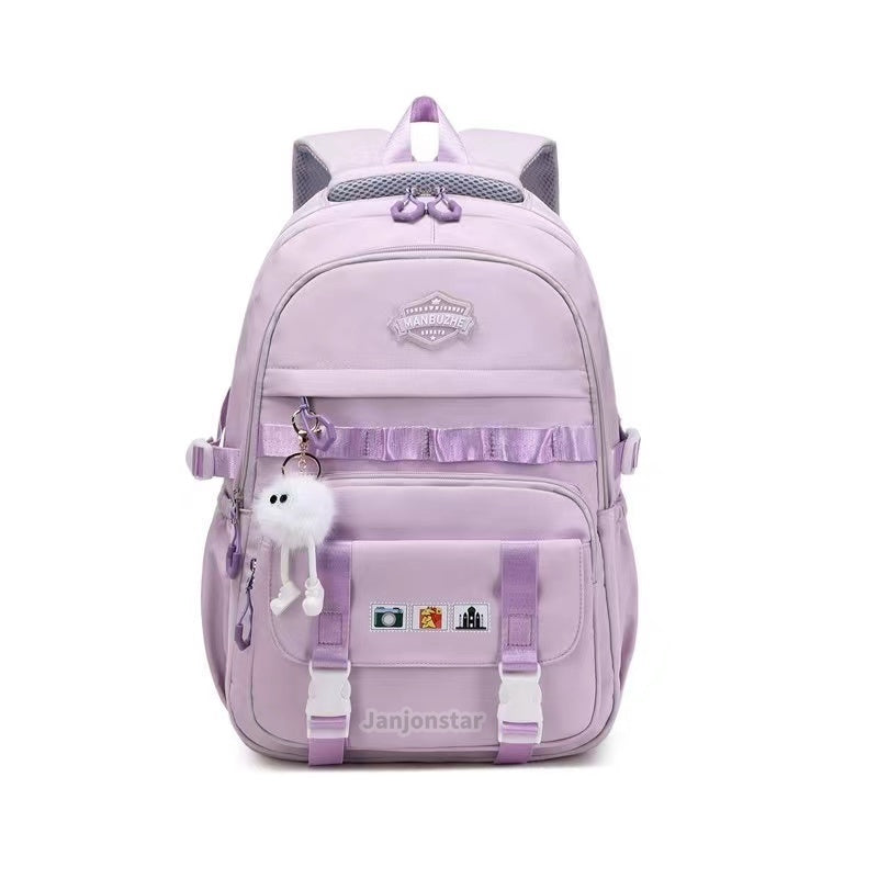 New Student Backpack Schoolbag Junior Backpack Travel Leisure Bag