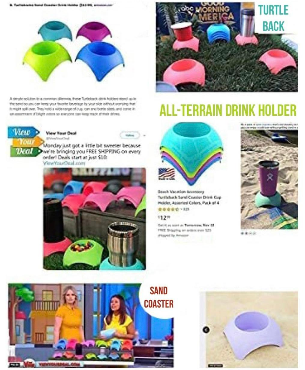 Turtle Back Sand Coasters