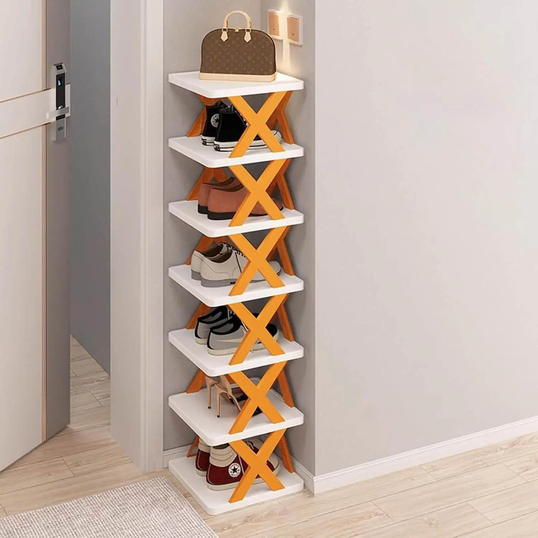 6 Tier Shoe Stackable Storage Rack Organizer