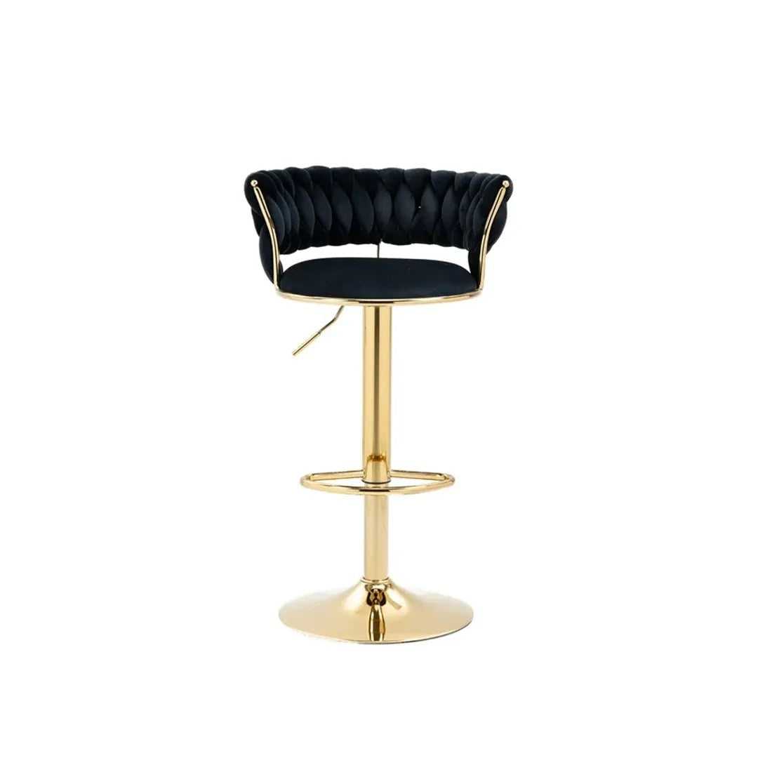 Velvet Swivel Bar Stool