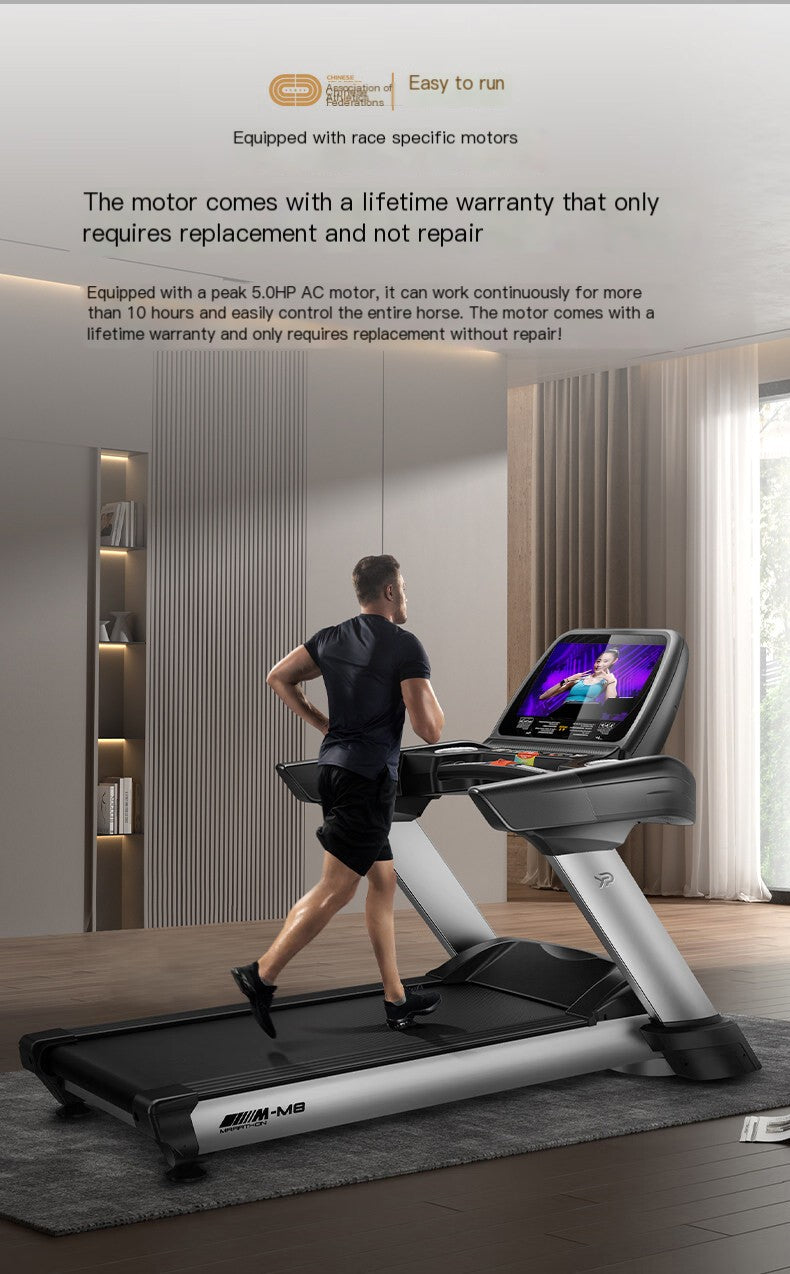 PRO-SPORTZ M8 Commercial Motorized Treadmill Machine Inc 15.6” TFT Screen, Watch Netflix or Google Capabilities Inc Bluetooth. Fitted With Kinomaps, Zwift & Yfit Apps