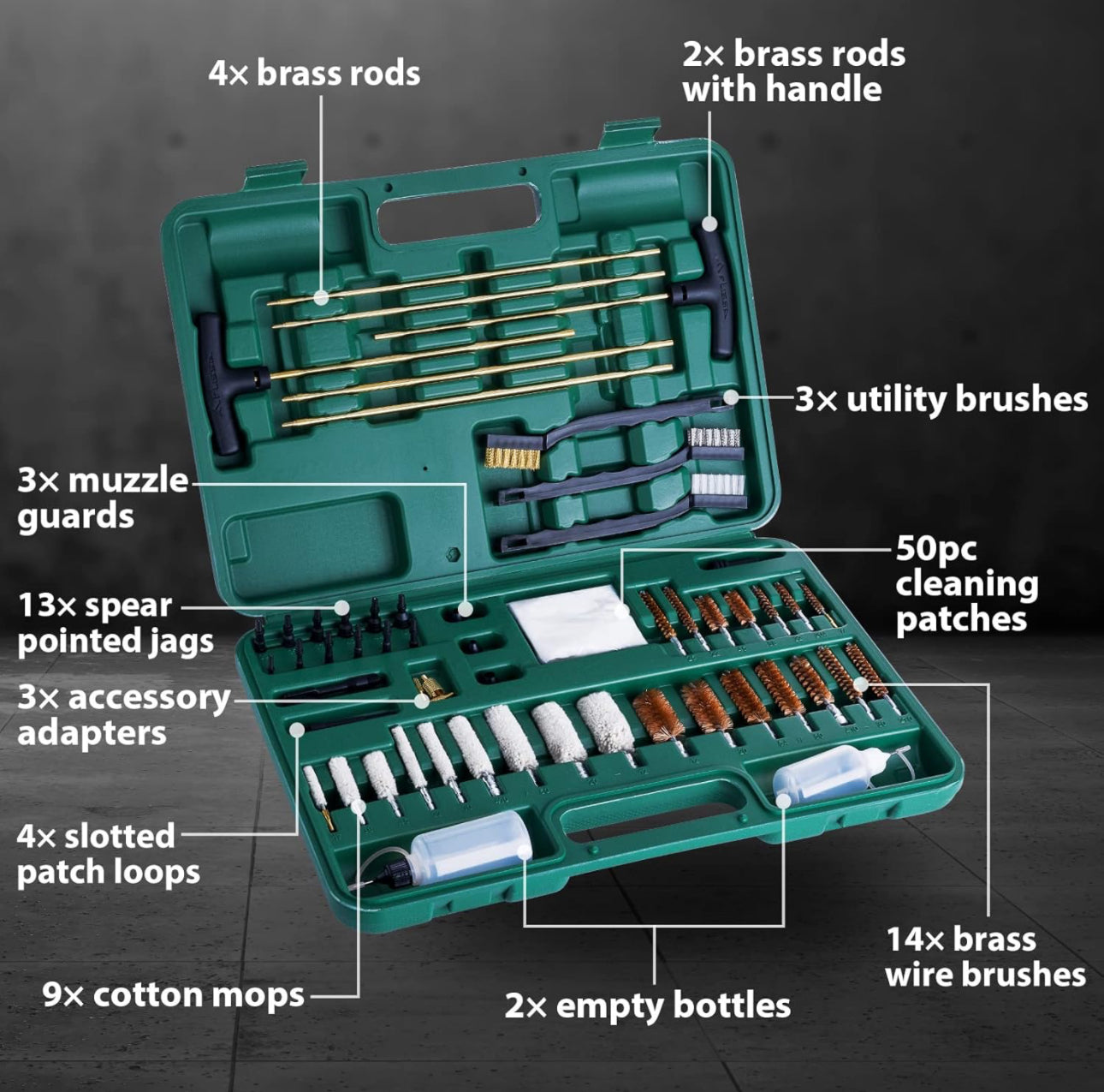 Universal Rifle Cleaning Kit For Rifle Hunting Handgun Shotgun