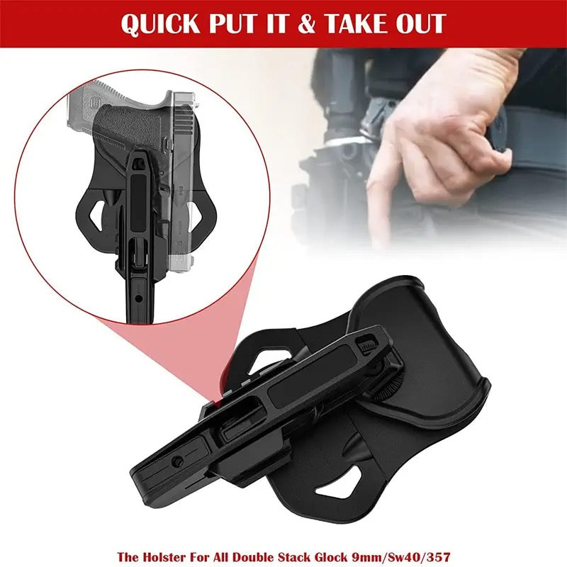 Tactical  Pistol Holster Concealed Left Right Gun Holsters for All Double Stack Glock 9mm