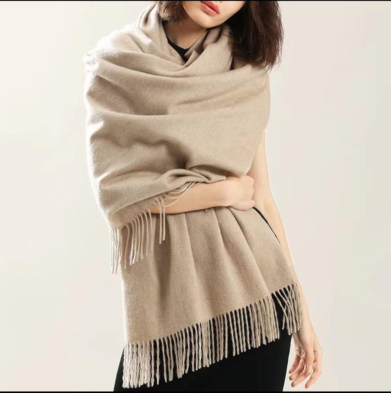 Winter Scarf Shawl Wrap for Women,Scarves Shawls Wraps with Tassel, Large Warm Thick