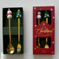 Christmas Cutlery Set 2pc In Gold or Silver