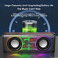 TWS Dual-Tone Transparent Mech Speaker RGB Light Bluetooth 5.0 Portable Subwoofer Portable Wireless Subwoofer Audio Sports