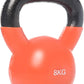 Vinyl Dipped 8kg Kettlebell Orange