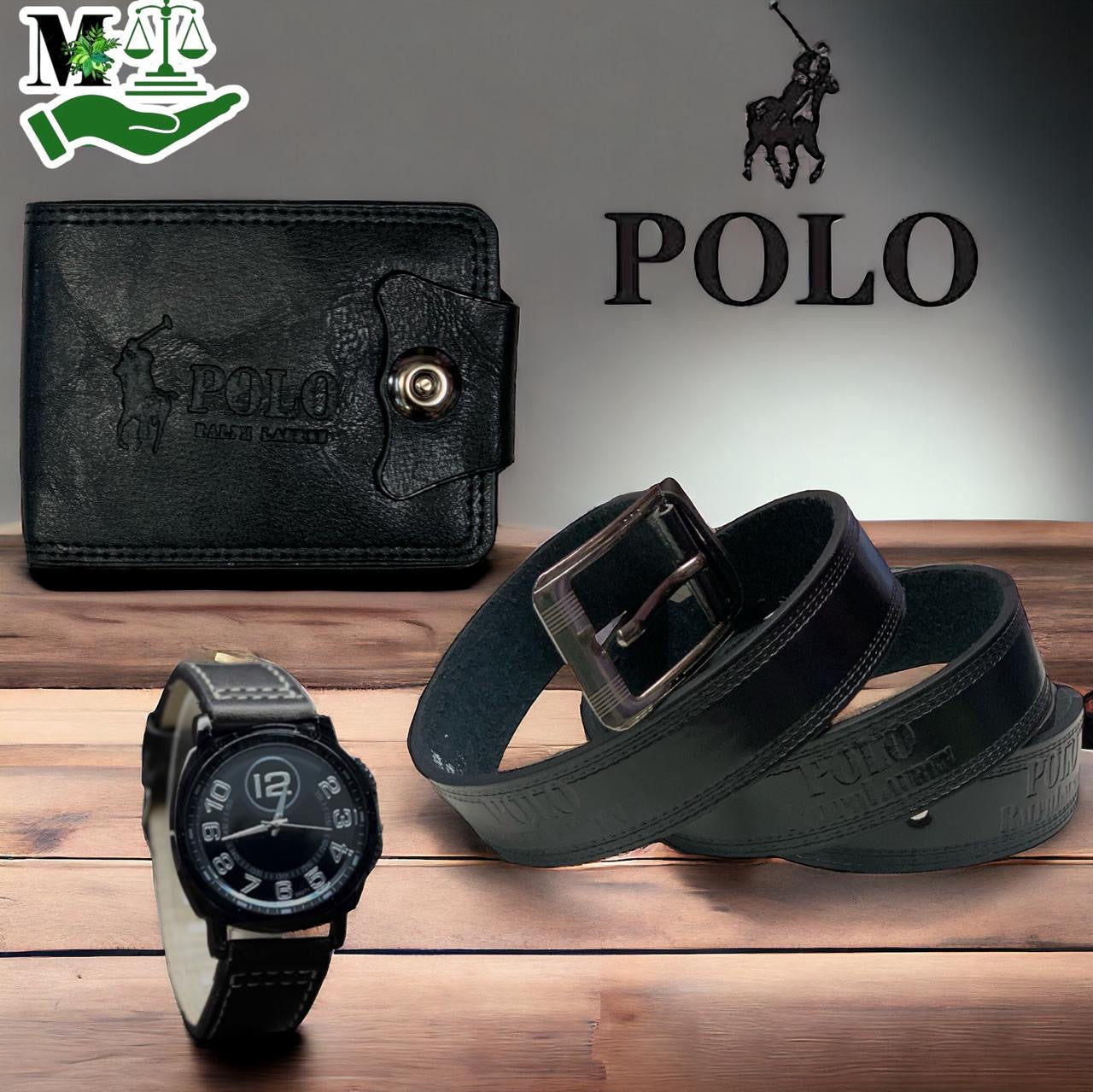 Valentines Men’s Gift Sets - Belt,Wallet & Watch