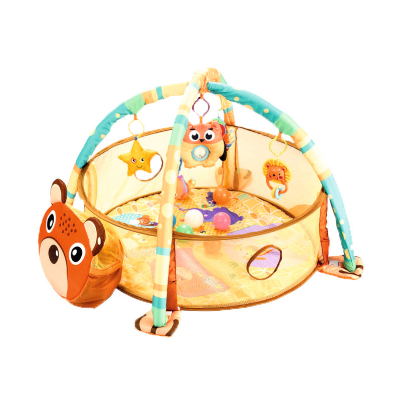 Cartoon bear baby infant activity play gym mat with hanging toys Ocean Ball