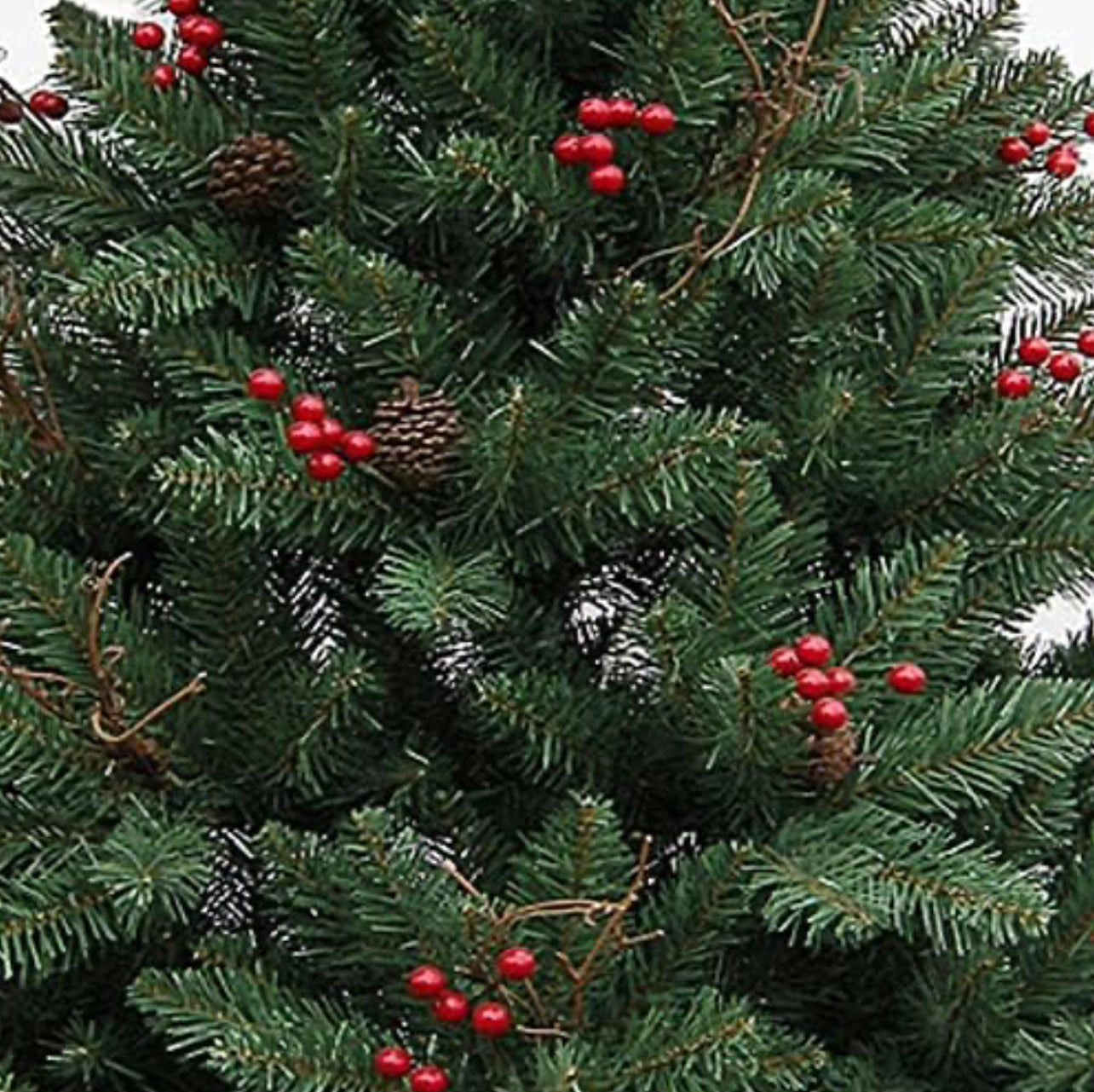 Green Christmas Tree Artificial Christmas Tree Branches Easy to Assemble, Foldable and Reusable Christmas, Halloween, Garden Party Decoration Height 1.8M