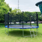 Round Outdoor Trampoline for Kids, Trampoline for Kids, Gymnastic, Fitness, Park, Large, Professional 2.44M