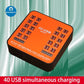 USB Digital Display Smart Charging Station  200W 40A 40 Ports