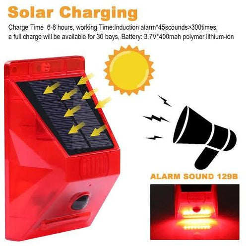 Solar Alarm Lamp with Remote