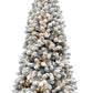 Flocked Christmas Tree with Smart Lights Height 220CM