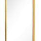 Bathroom Mirror, 60x40cm Brushed Brass Wall Mirror, Rounded Rectangle Mirror for Vanity,