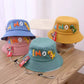 Cute Dinosaur Baby Bucket Cap Cartoon Wide Brim Fisherman Hat for Boys Girls Summer Print Toddler Kids Sun Hats