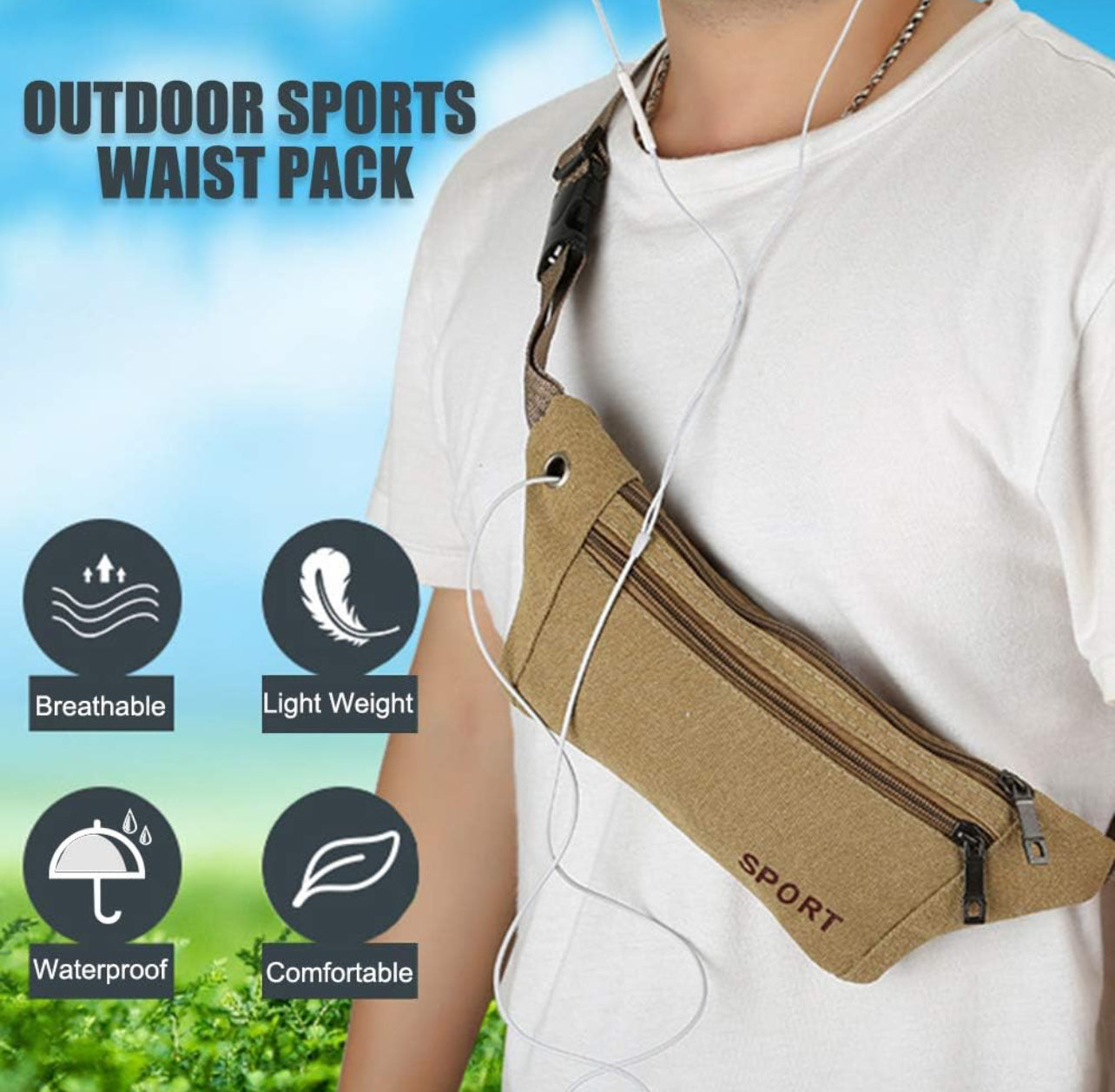 Women Sports Waist Pack Running Outdoor Mobile Phone Gym Fitness Travel Pouch Belt Chest Mini Joker Waist Bag Envelope Shoulder Bag