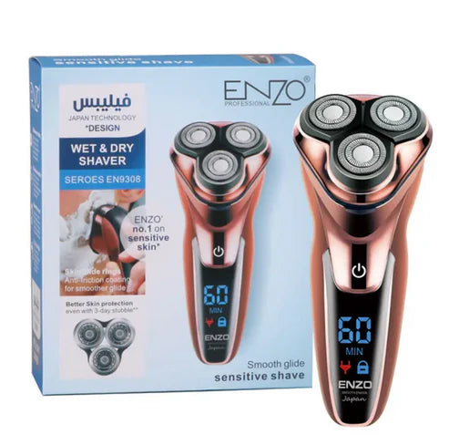 ENZO USB Rotary Rechargeable Electric Shaver