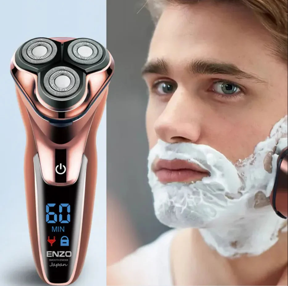 ENZO USB Rotary Rechargeable Electric Shaver