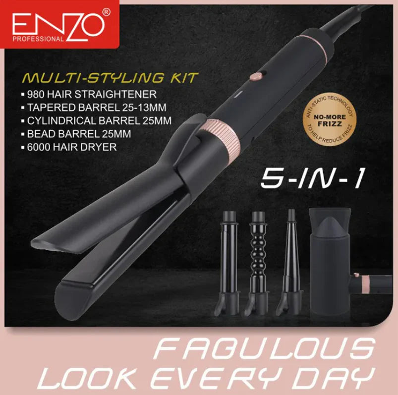 ENZO Professional Hair Straightener Curler